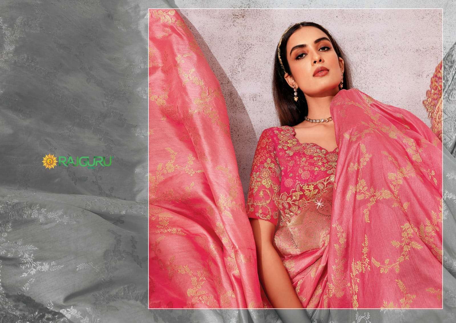 RAJGURU PRESENTS SHUBHMILAN DESIGNER FANCY SAREES CATALOG WHOLESALER AND EXPORTER IN SURAT