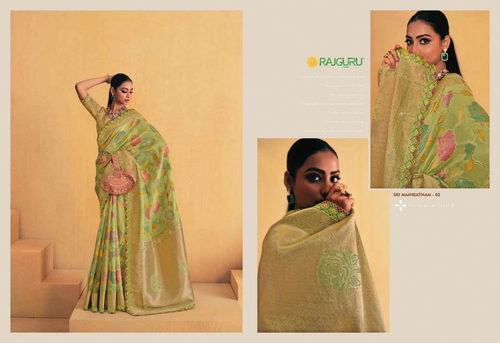 RAJGURU PRESENTS SRI MANITANAM VOL-2 DESIGNER FANCY SAREES CATALOG WHOLESALER AND EXPORTER IN SURAT CATALOG WHOLESALER AND EXPORTER IN SURAT 