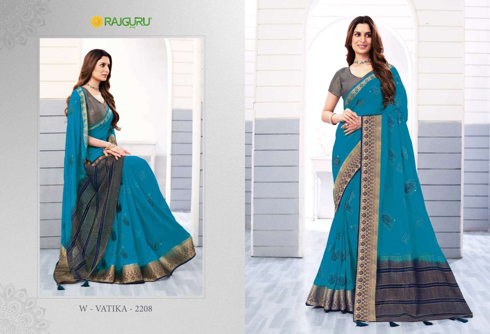 RAJGURU PRESENTS VATIKA DESIGNER FANCY SAREES CATALOG WHOLESALER AND EXPORTER IN SURAT CATALOG WHOLESALER AND EXPORTER IN SURAT 