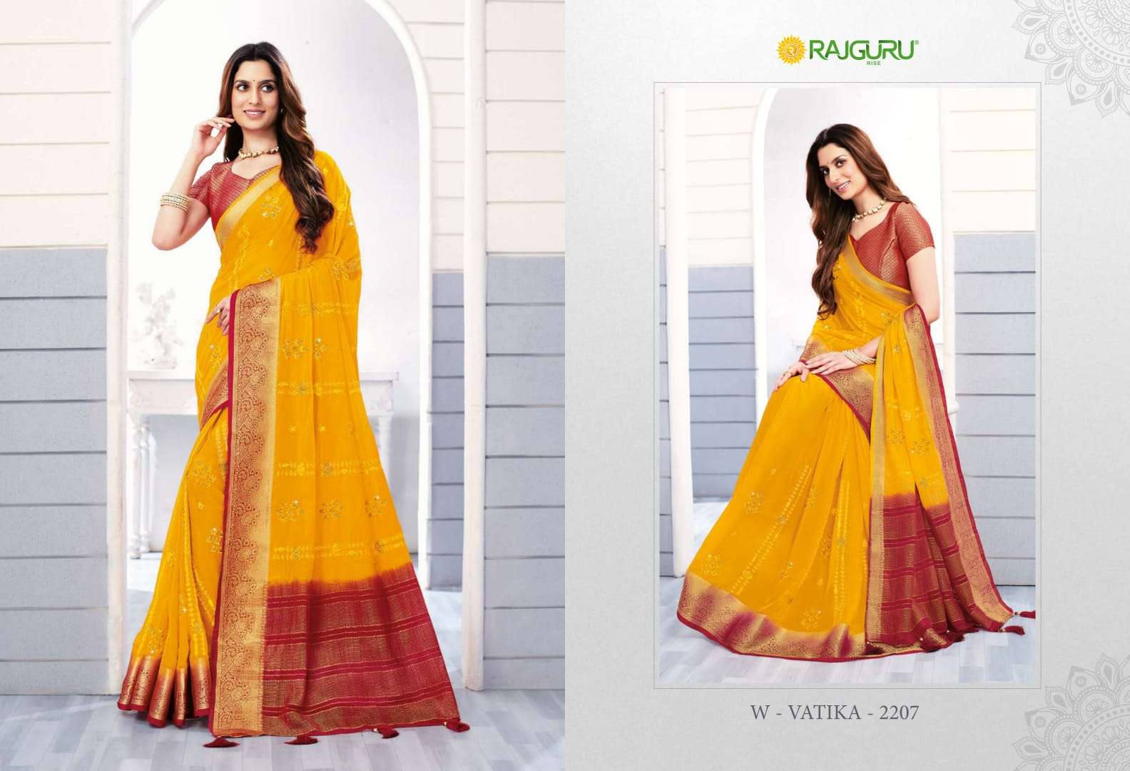 RAJGURU PRESENTS VATIKA DESIGNER FANCY SAREES CATALOG WHOLESALER AND EXPORTER IN SURAT CATALOG WHOLESALER AND EXPORTER IN SURAT 