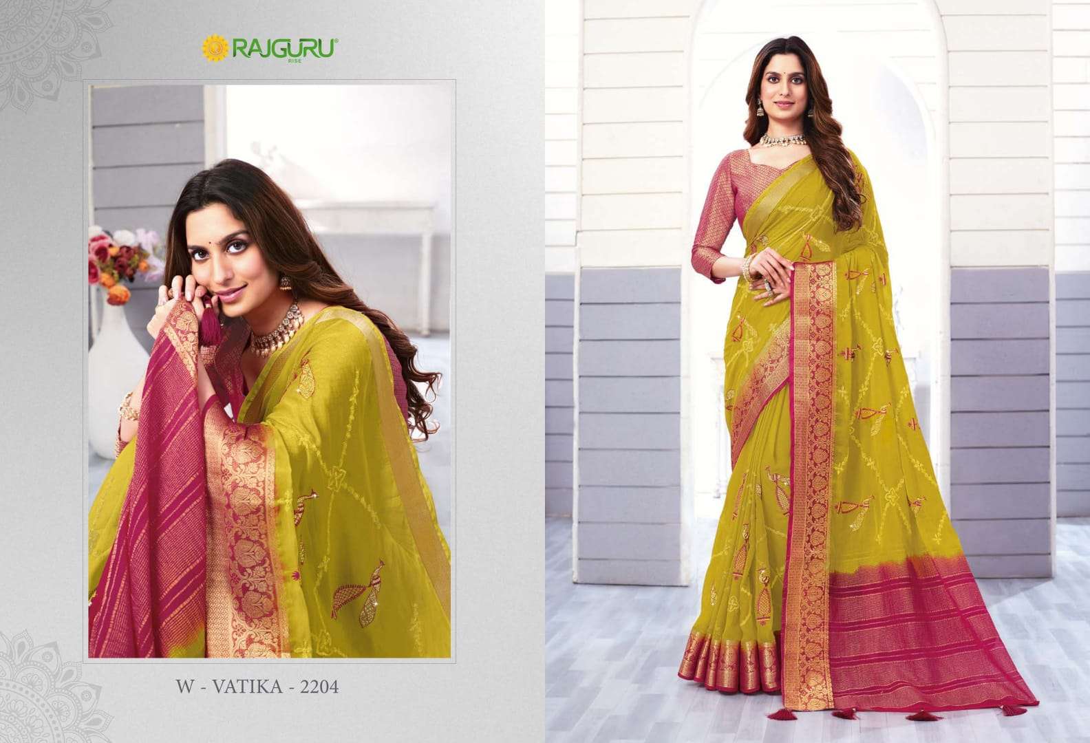 RAJGURU PRESENTS VATIKA DESIGNER FANCY SAREES CATALOG WHOLESALER AND EXPORTER IN SURAT CATALOG WHOLESALER AND EXPORTER IN SURAT 