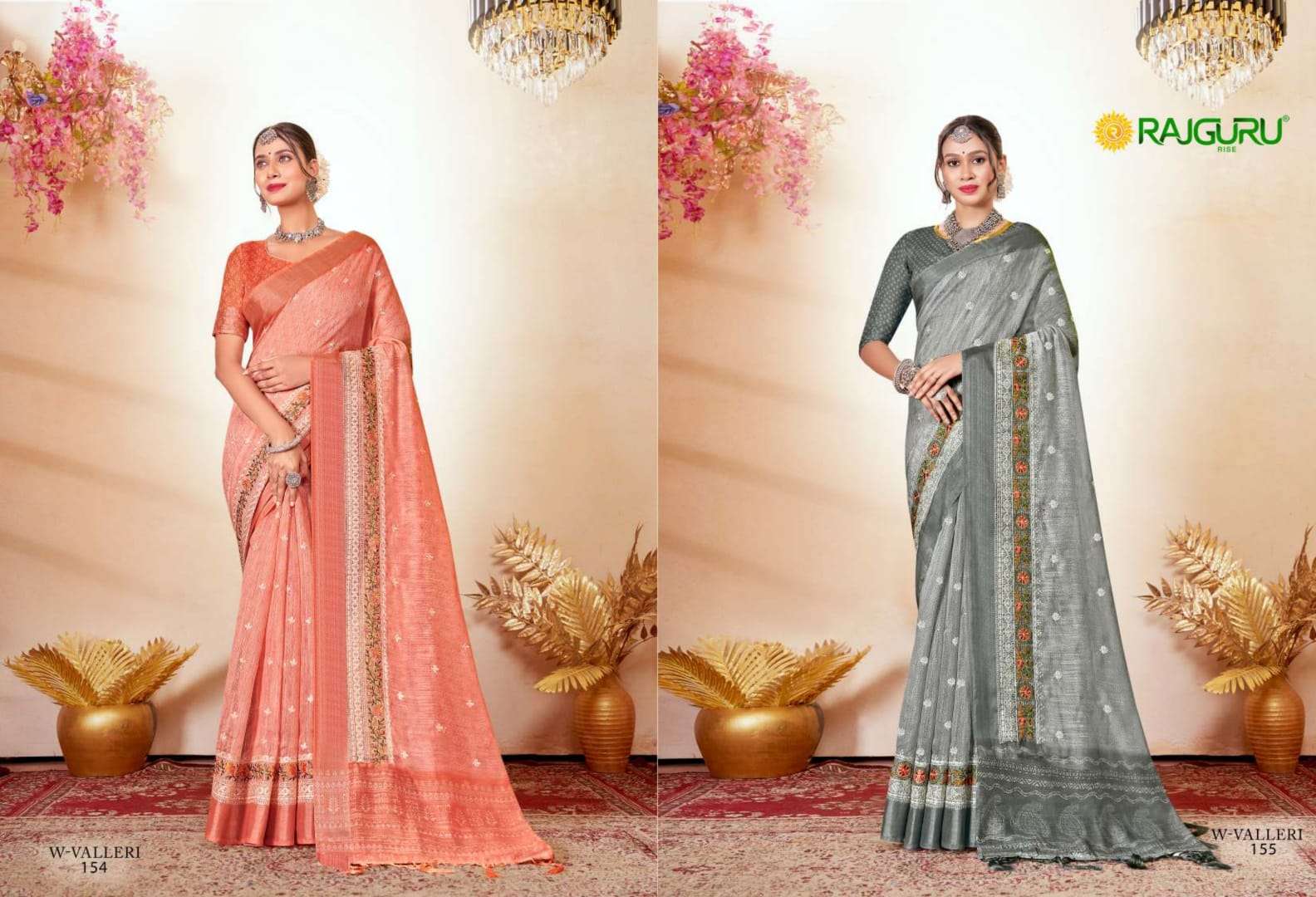 RAJGURU PRESENTS W-VALLERI DESIGNER FANCY SAREES CATALOG WHOLESALER AND EXPORTER IN SURAT CATALOG WHOLESALER AND EXPORTER IN SURAT 