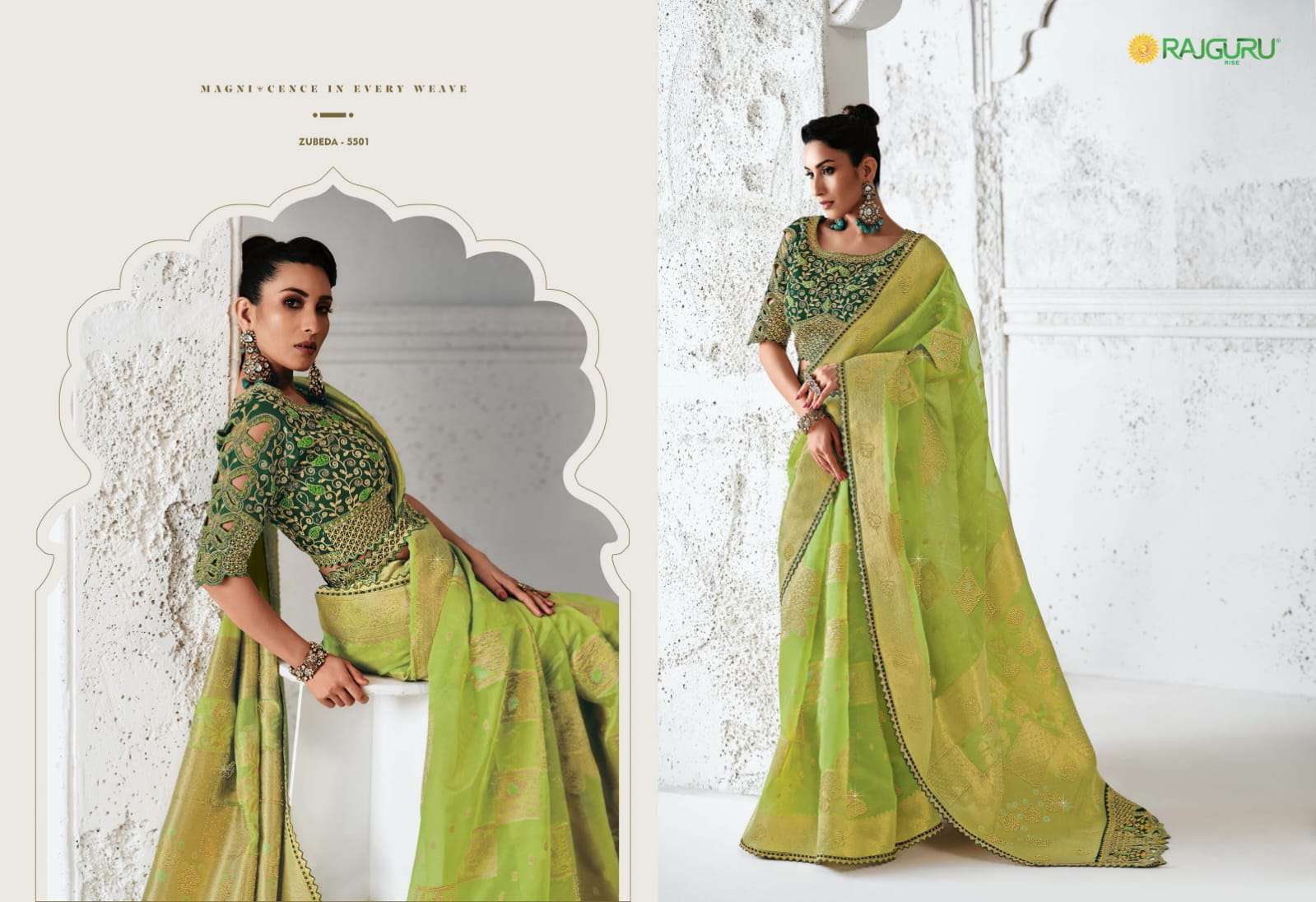 RAJGURU PRESENTS ZUBEDA DESIGNER FANCY SAREES CATALOG WHOLESALER AND EXPORTER IN SURAT