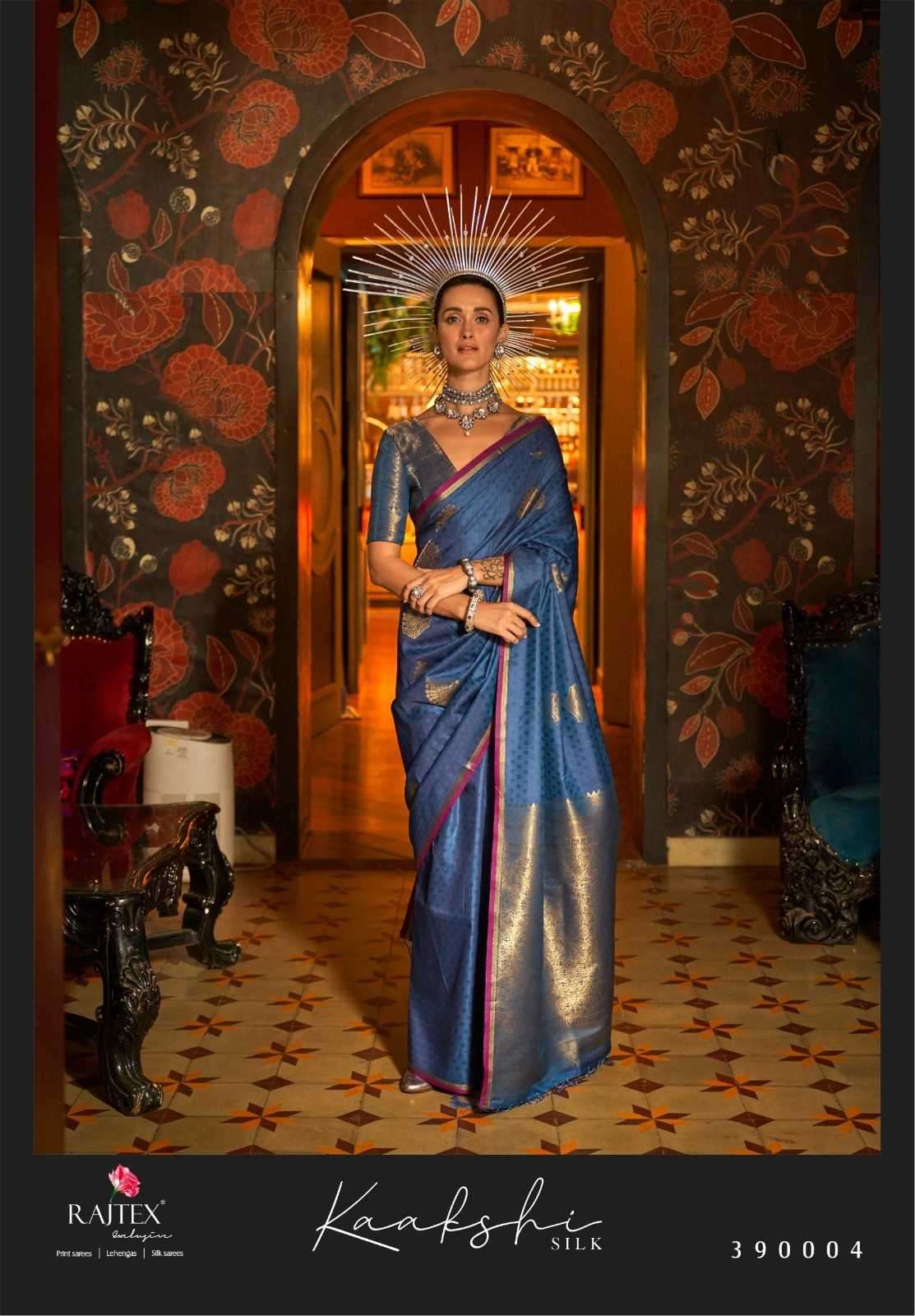 RAJTEX PRESENTS KAAKSHI SILK 390001-390006 HANDLOOM WEAVING SILK FASHIONABLE SAREES CATALOG WHOLESALER AND EXPORTER 