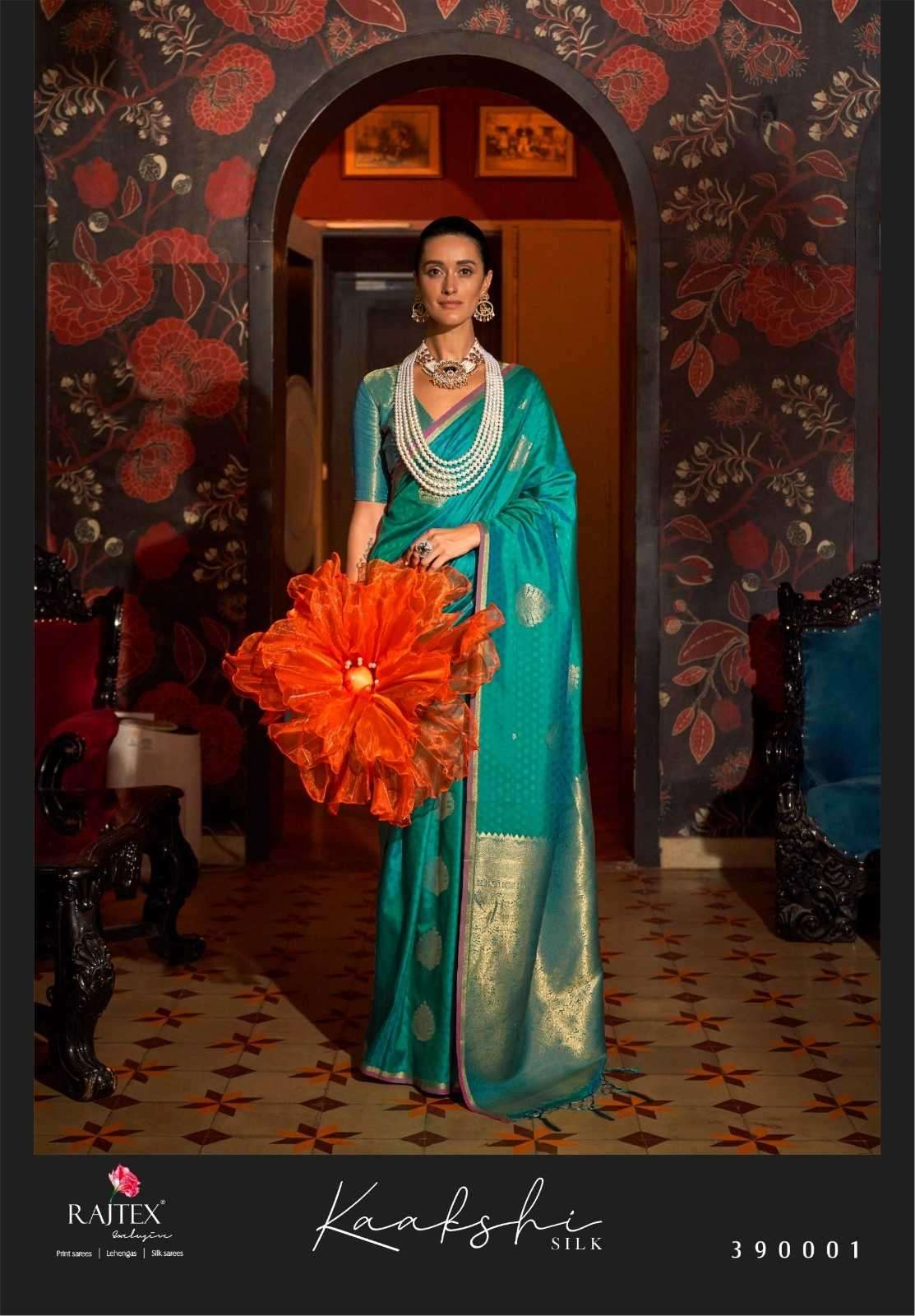 RAJTEX PRESENTS KAAKSHI SILK 390001-390006 HANDLOOM WEAVING SILK FASHIONABLE SAREES CATALOG WHOLESALER AND EXPORTER 
