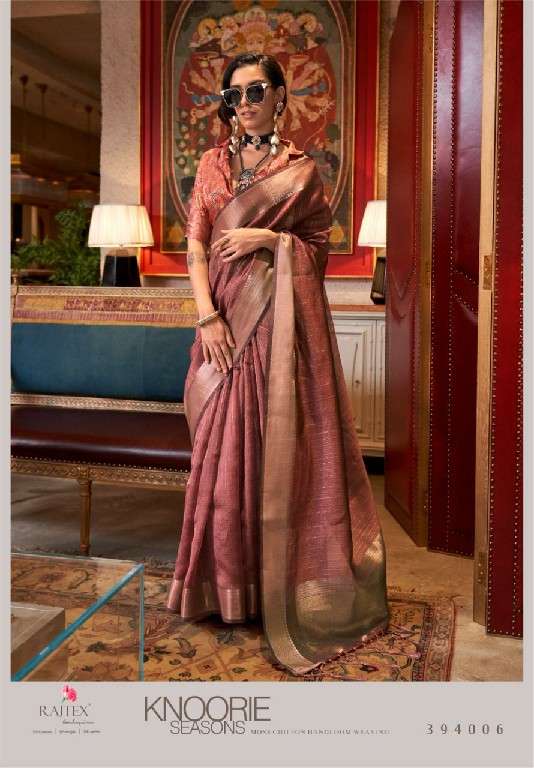 Rajtex Presents Knoorie Seasons Wholesale Moss Chiffon Handloom Weaving Festive Sarees Catalog Wholesaler And Exporter 