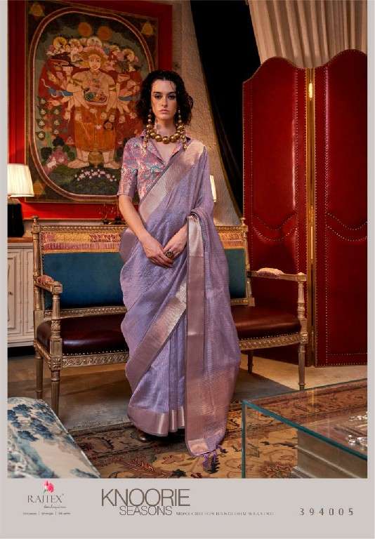 Rajtex Presents Knoorie Seasons Wholesale Moss Chiffon Handloom Weaving Festive Sarees Catalog Wholesaler And Exporter 