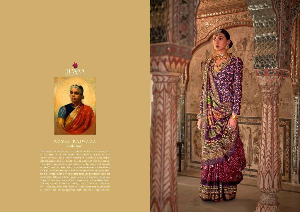 REWAA PRESENTS PADMAVAT VOL-3 HIT DESIGN VISCOSE SILK PARTY WEAR SAREES CATALOG WHOLESALER AND EXPORTER 