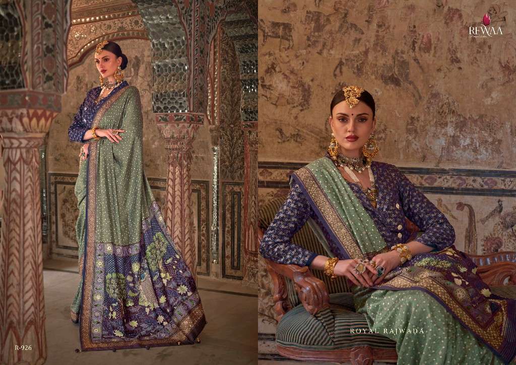REWAA PRESENTS PADMAVAT VOL-3 HIT DESIGN VISCOSE SILK PARTY WEAR SAREES CATALOG WHOLESALER AND EXPORTER 