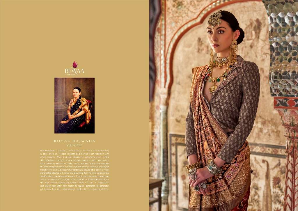 REWAA PRESENTS PADMAVAT VOL-3 HIT DESIGN VISCOSE SILK PARTY WEAR SAREES CATALOG WHOLESALER AND EXPORTER 