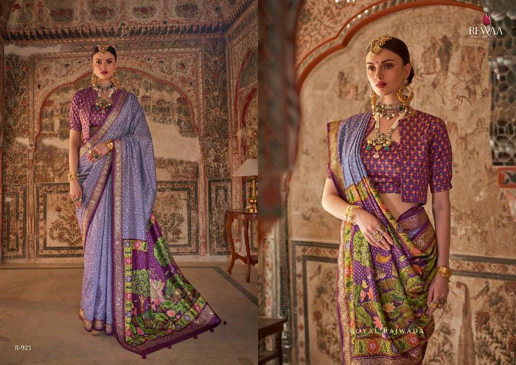 REWAA PRESENTS PADMAVAT VOL-3 HIT DESIGN VISCOSE SILK PARTY WEAR SAREES CATALOG WHOLESALER AND EXPORTER 