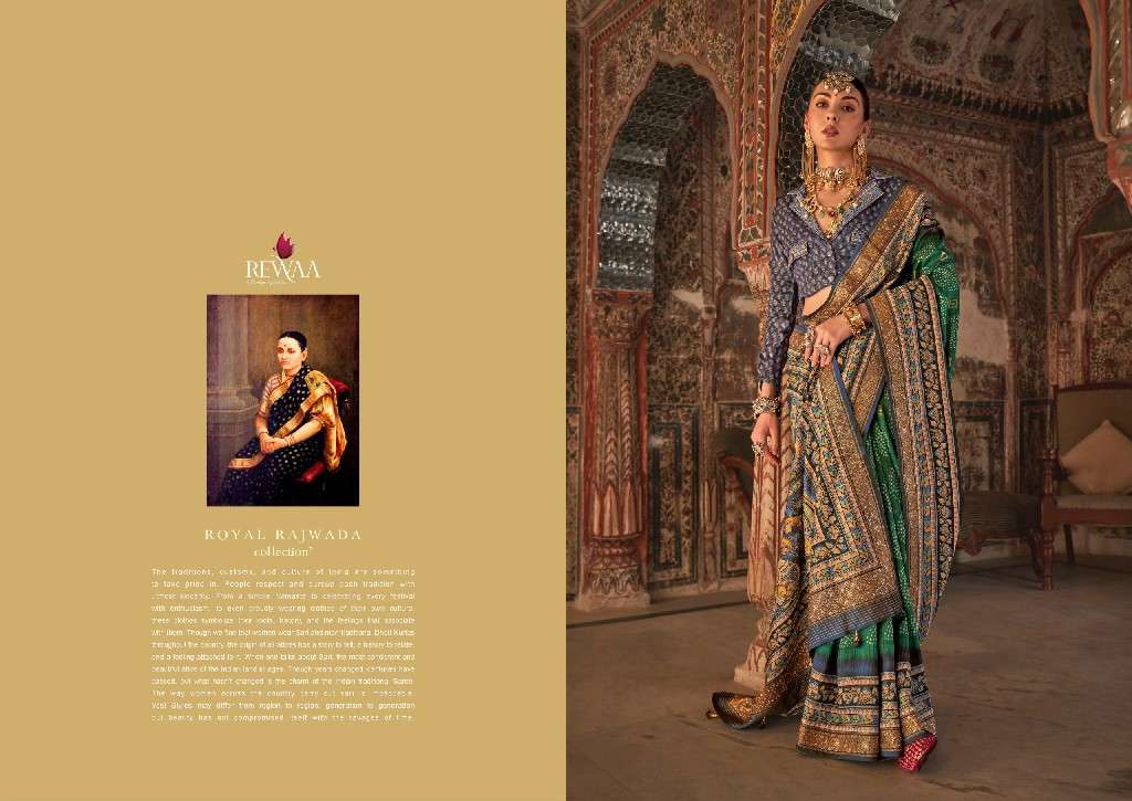 REWAA PRESENTS PADMAVAT VOL-3 HIT DESIGN VISCOSE SILK PARTY WEAR SAREES CATALOG WHOLESALER AND EXPORTER 