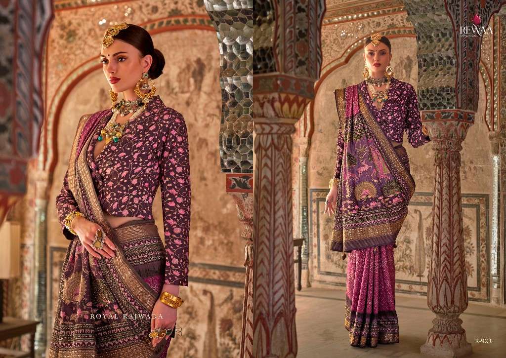 REWAA PRESENTS PADMAVAT VOL-3 HIT DESIGN VISCOSE SILK PARTY WEAR SAREES CATALOG WHOLESALER AND EXPORTER 