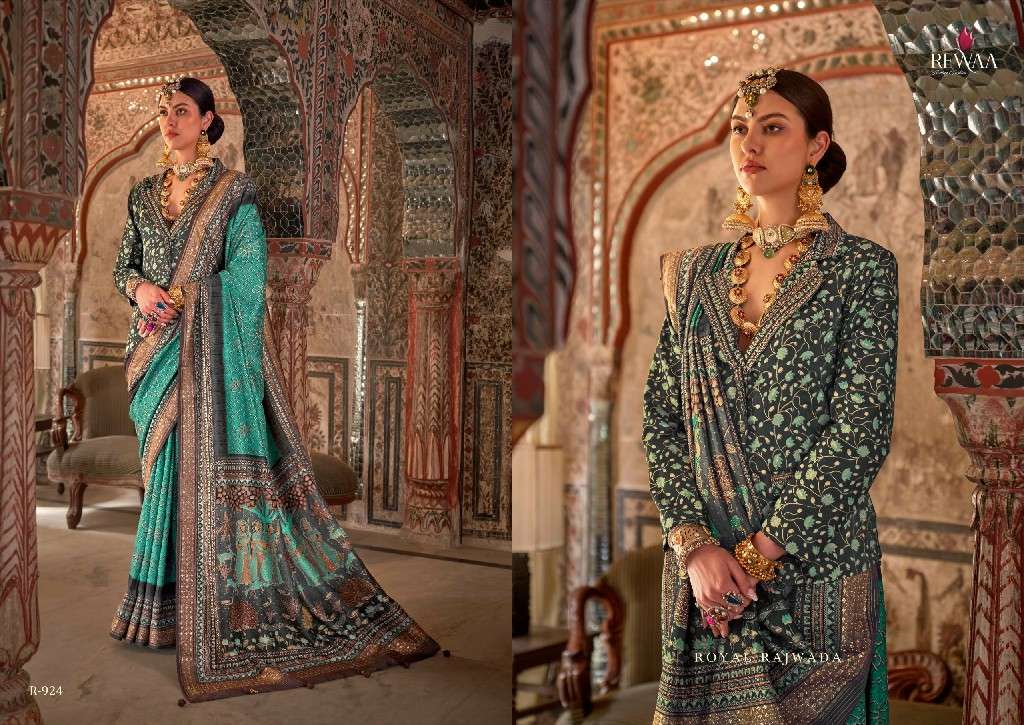 REWAA PRESENTS PADMAVAT VOL-3 HIT DESIGN VISCOSE SILK PARTY WEAR SAREES CATALOG WHOLESALER AND EXPORTER 