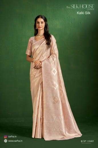Sarha Presents Kalki Silk Wholesale Tissue Silk Ethnic Sarees Catalog Wholesaler And exporter 