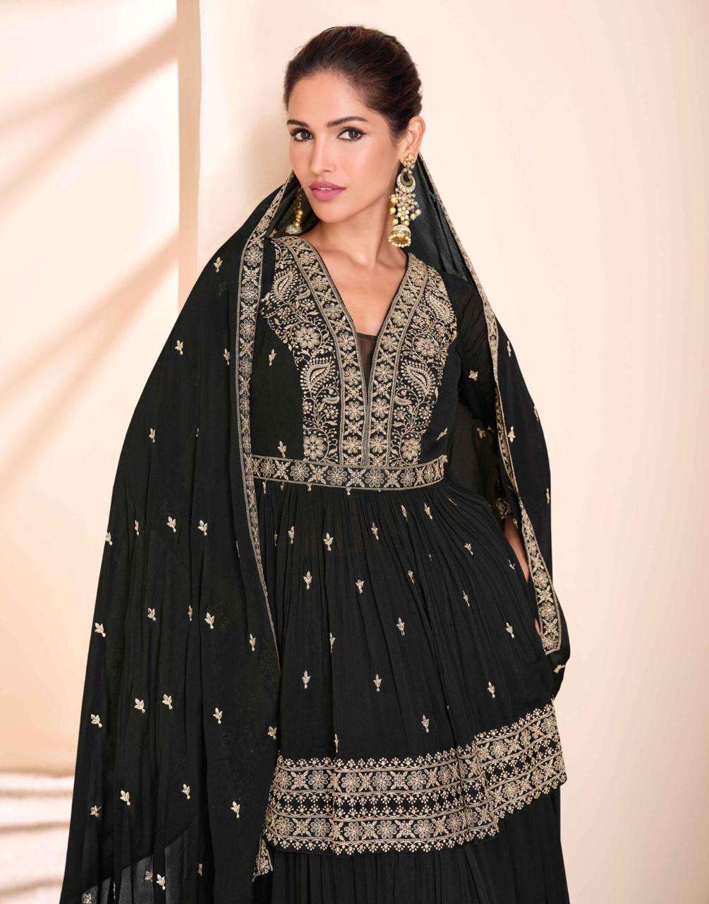 SAYURI DESIGNER PRESENTS ANMOL FANCY CHINON SUITS CATALOG WHOLESALER AND EXPORTER IN SURAT