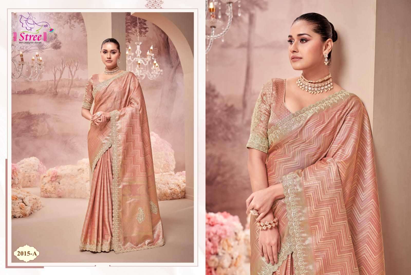 STREE PRESENTS STREE VOL-1 ATTRACTIVE LOOK BANARASI SAREE WITH BLOUSE CATALOG WHOLESALER AND EXPORTER 