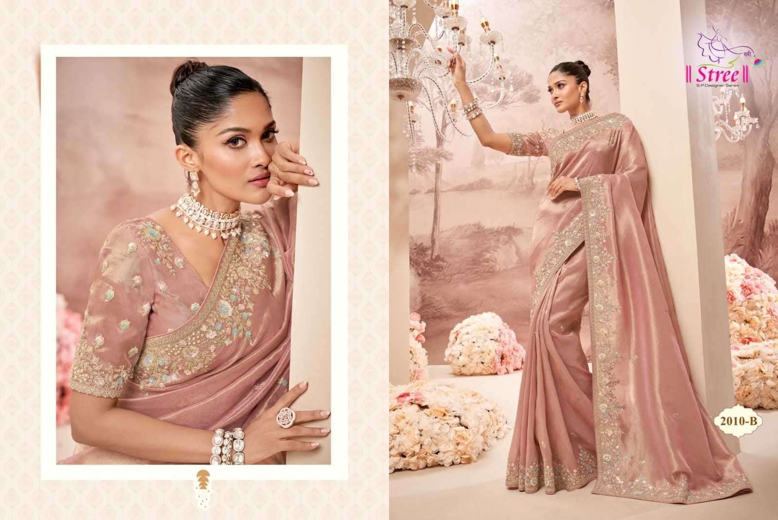 STREE PRESENTS STREE VOL-1 ATTRACTIVE LOOK BANARASI SAREE WITH BLOUSE CATALOG WHOLESALER AND EXPORTER 