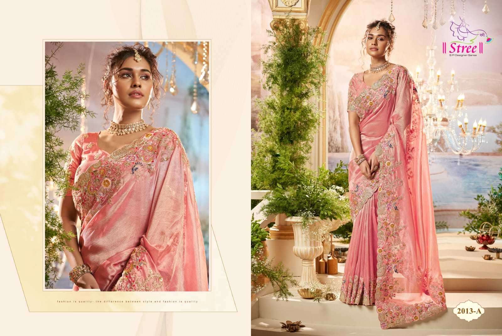 STREE PRESENTS STREE VOL-1 ATTRACTIVE LOOK BANARASI SAREE WITH BLOUSE CATALOG WHOLESALER AND EXPORTER 