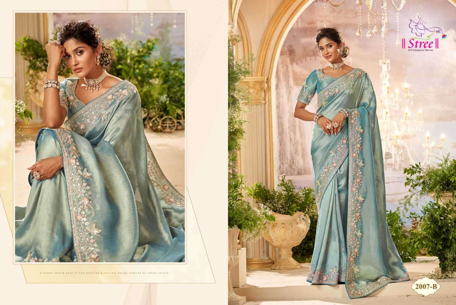 STREE PRESENTS STREE VOL-1 ATTRACTIVE LOOK BANARASI SAREE WITH BLOUSE CATALOG WHOLESALER AND EXPORTER 