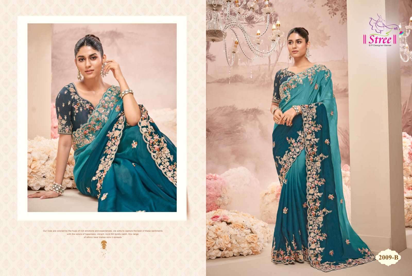STREE PRESENTS STREE VOL-1 ATTRACTIVE LOOK BANARASI SAREE WITH BLOUSE CATALOG WHOLESALER AND EXPORTER 