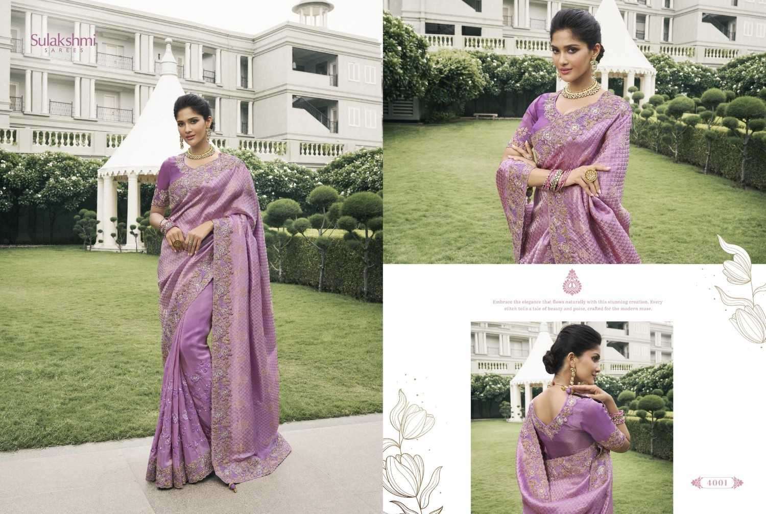 SULAKSHMI PRESENTS BRIDAL HERITAGE TISSUE SILK TRADITIONAL SAREES CATALOG WHOLESALER AND EXPORTER 