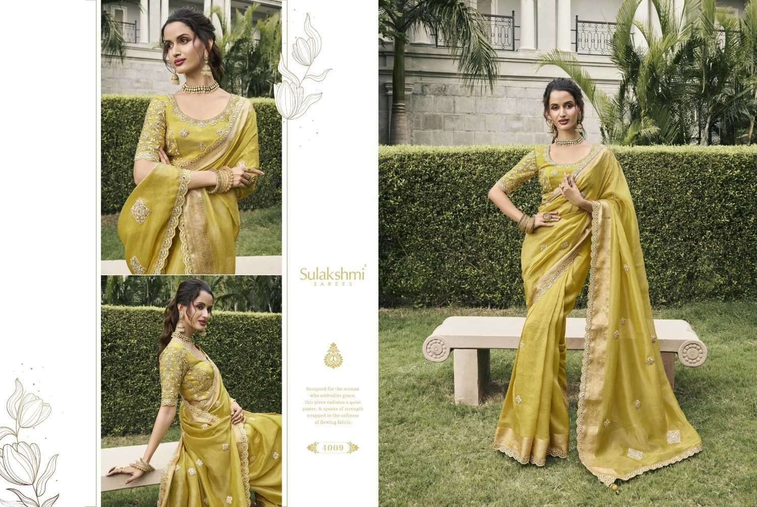 SULAKSHMI PRESENTS BRIDAL HERITAGE TISSUE SILK TRADITIONAL SAREES CATALOG WHOLESALER AND EXPORTER 