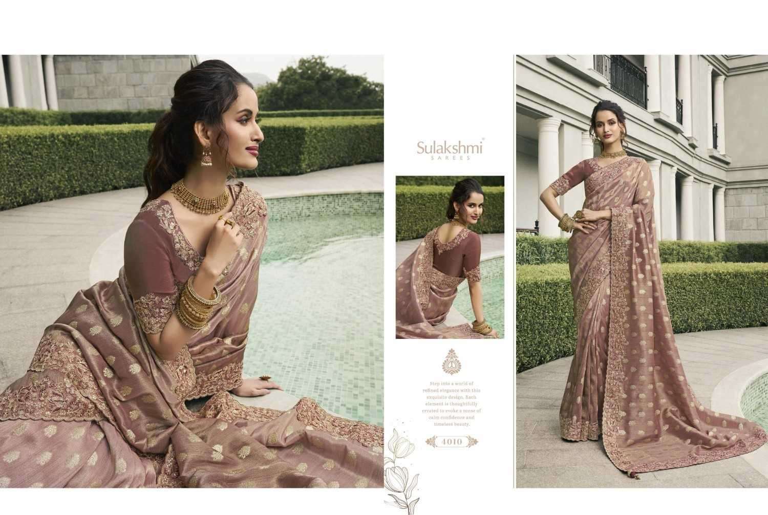 SULAKSHMI PRESENTS BRIDAL HERITAGE TISSUE SILK TRADITIONAL SAREES CATALOG WHOLESALER AND EXPORTER 