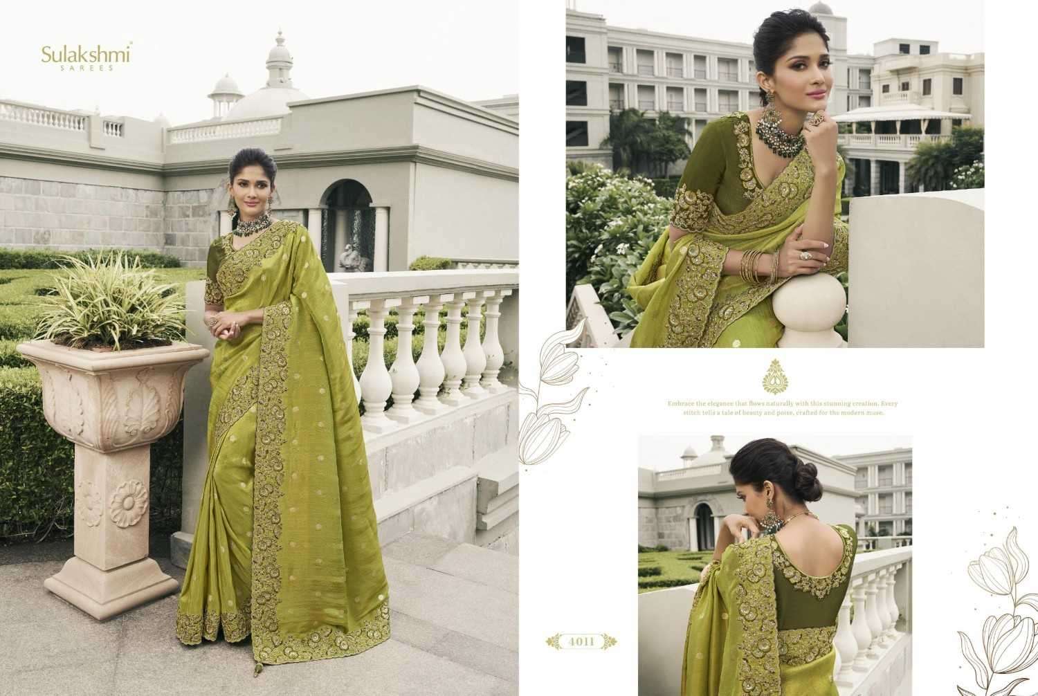 SULAKSHMI PRESENTS BRIDAL HERITAGE TISSUE SILK TRADITIONAL SAREES CATALOG WHOLESALER AND EXPORTER 