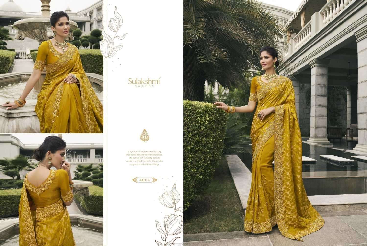 SULAKSHMI PRESENTS BRIDAL HERITAGE TISSUE SILK TRADITIONAL SAREES CATALOG WHOLESALER AND EXPORTER 