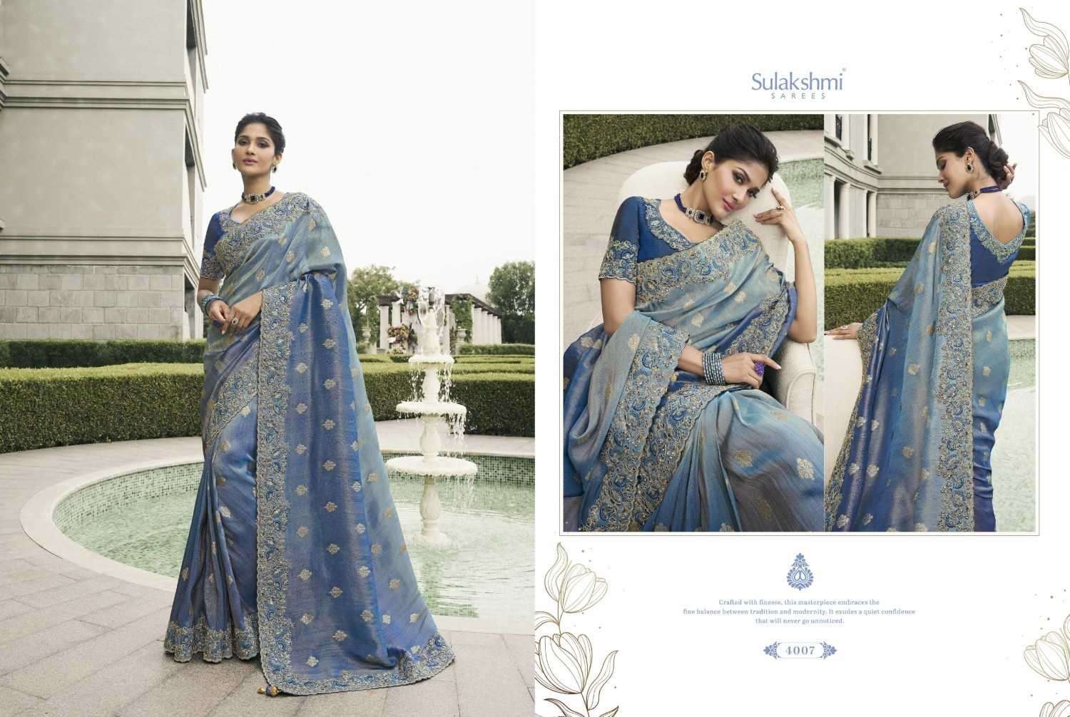 SULAKSHMI PRESENTS BRIDAL HERITAGE TISSUE SILK TRADITIONAL SAREES CATALOG WHOLESALER AND EXPORTER 