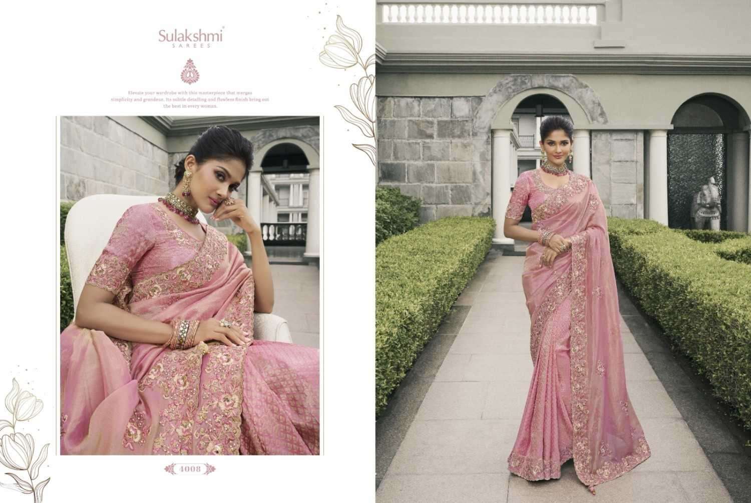 SULAKSHMI PRESENTS BRIDAL HERITAGE TISSUE SILK TRADITIONAL SAREES CATALOG WHOLESALER AND EXPORTER 