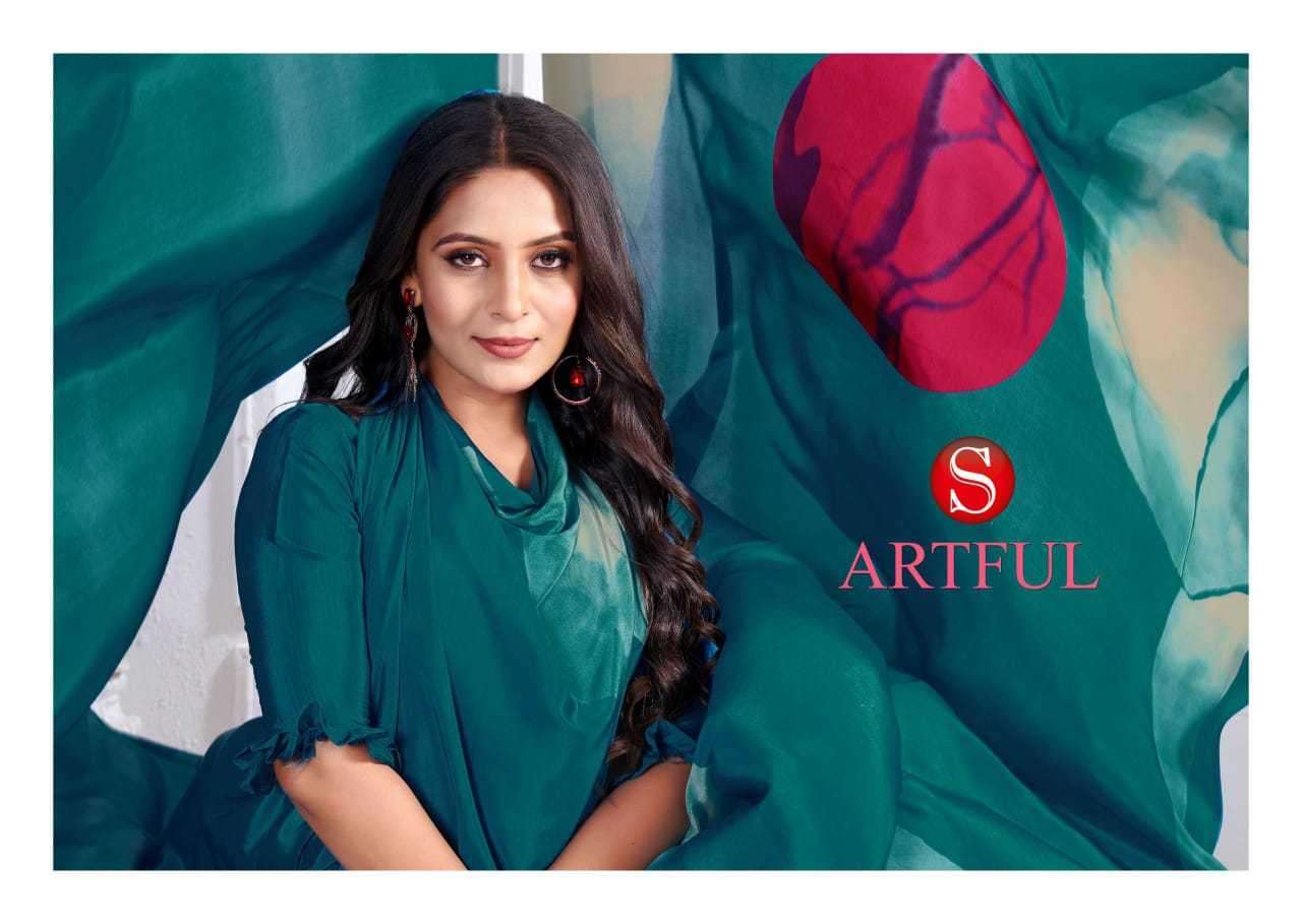 SUSHMA PRESENTS ARTFUL FASHIONABLE CRAPE UNIQUE PRINT SAREES CATALOG WHOLESALER AND EXPORTER 