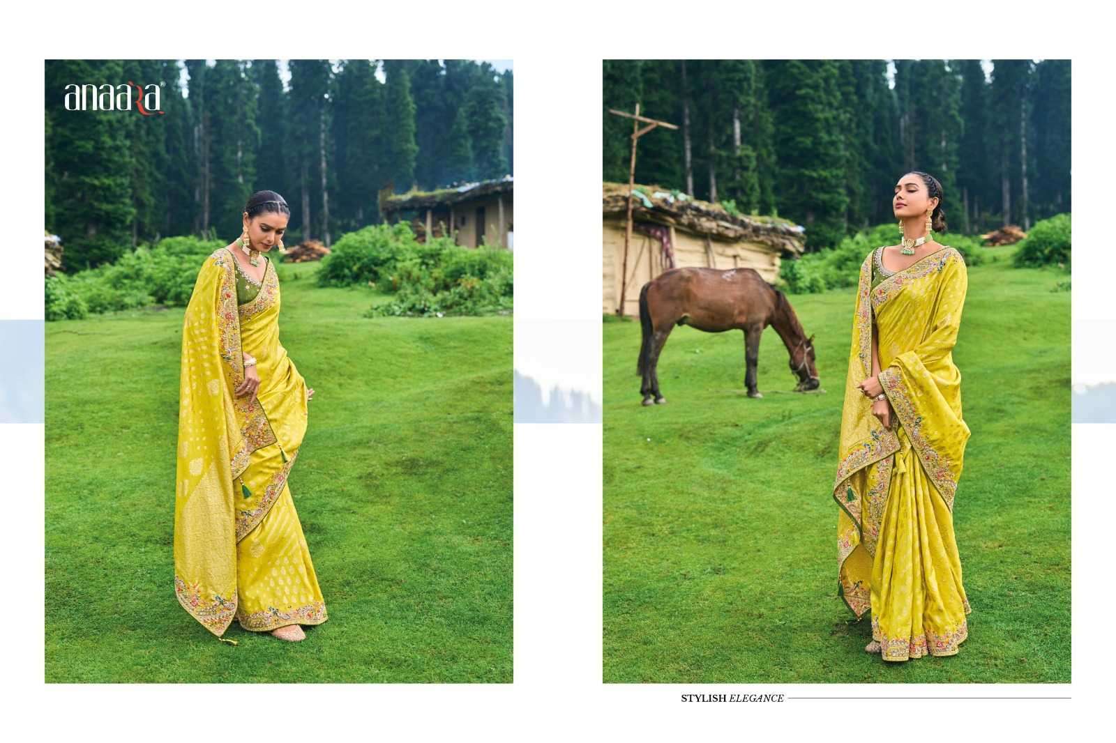 TATHASTU PRESENTS ANAARA 6600 DOLA SILK FASHIONABLE DESIGN SAREE CATALOG WHOLESALER AND EXPORTS 