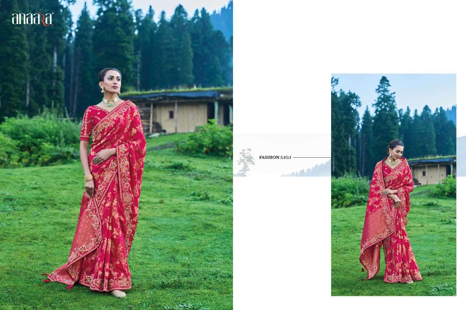 TATHASTU PRESENTS ANAARA 6600 DOLA SILK FASHIONABLE DESIGN SAREE CATALOG WHOLESALER AND EXPORTS 