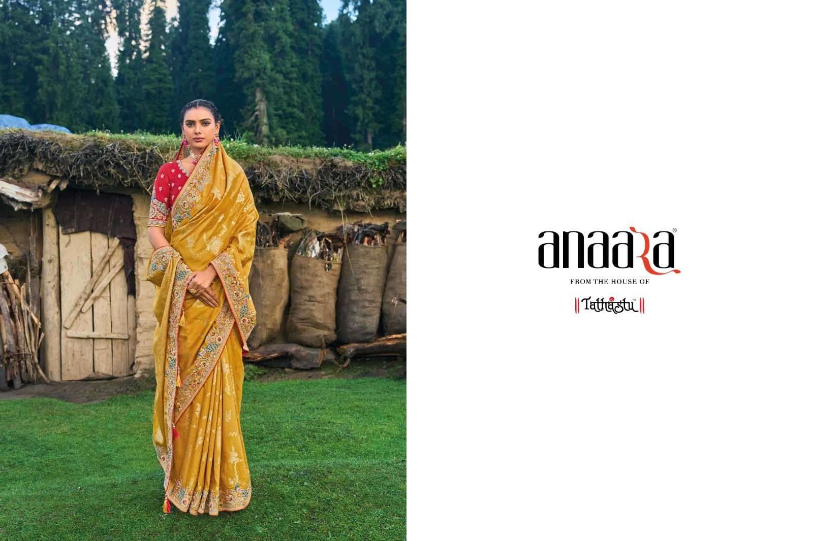 TATHASTU PRESENTS ANAARA 6600 DOLA SILK FASHIONABLE DESIGN SAREE CATALOG WHOLESALER AND EXPORTS 
