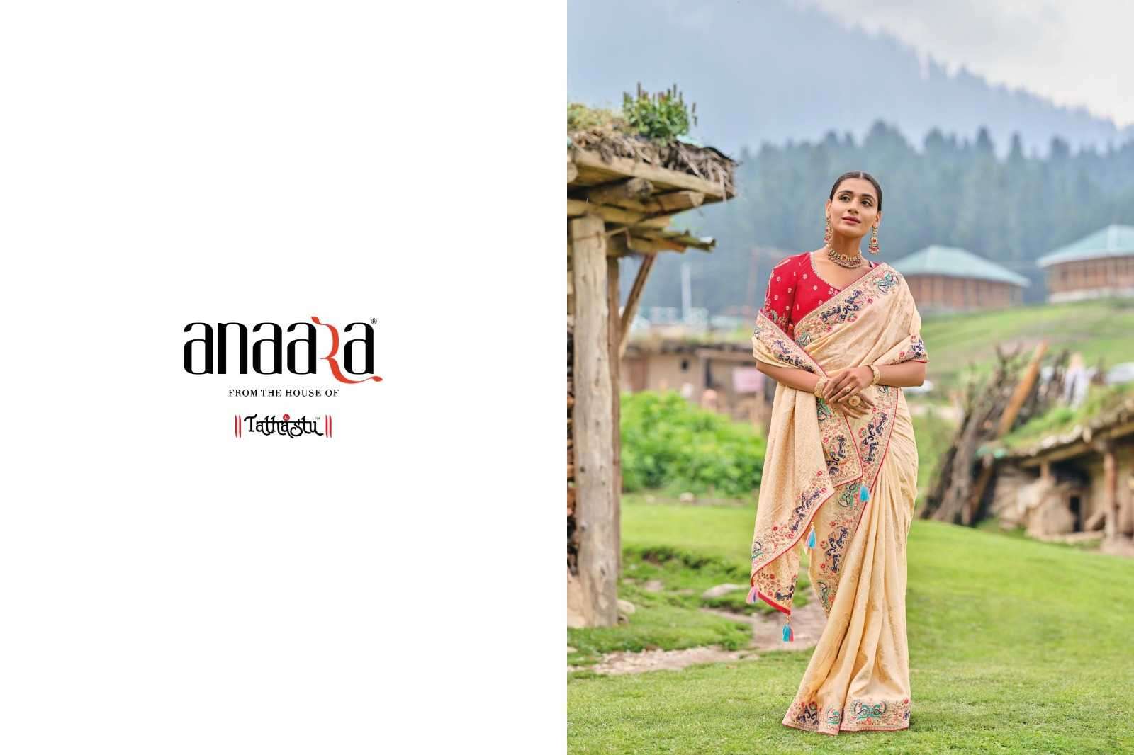 TATHASTU PRESENTS ANAARA 6600 DOLA SILK FASHIONABLE DESIGN SAREE CATALOG WHOLESALER AND EXPORTS 