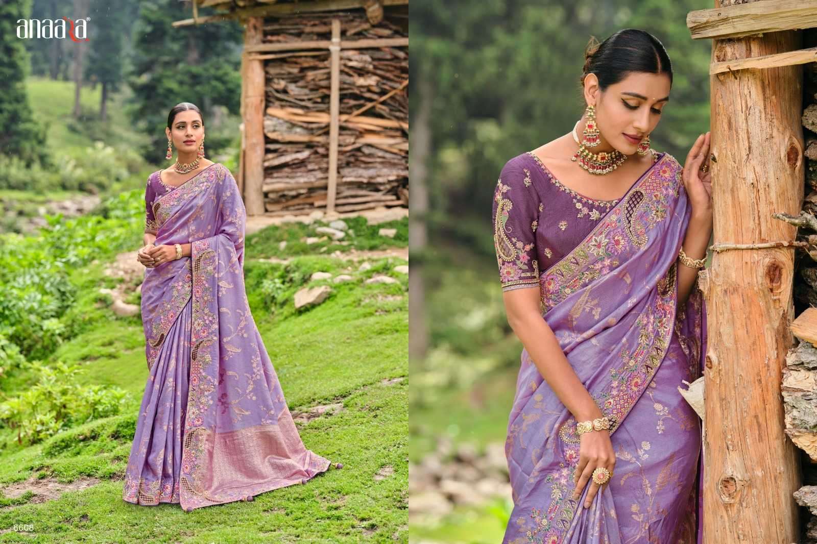 TATHASTU PRESENTS ANAARA 6600 DOLA SILK FASHIONABLE DESIGN SAREE CATALOG WHOLESALER AND EXPORTS 
