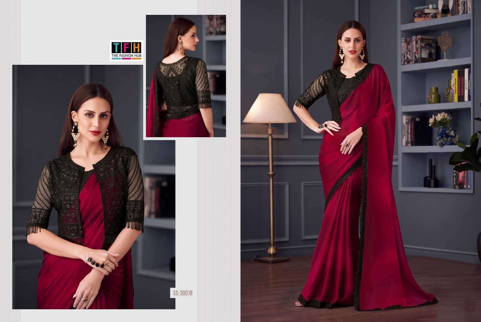 TFH PRESENTS SILVER SCREEN VOL-20 30001-30018 OCCASION WEAR FANCY SAREES CATALOG WHOLESALER AND EXPORTS 