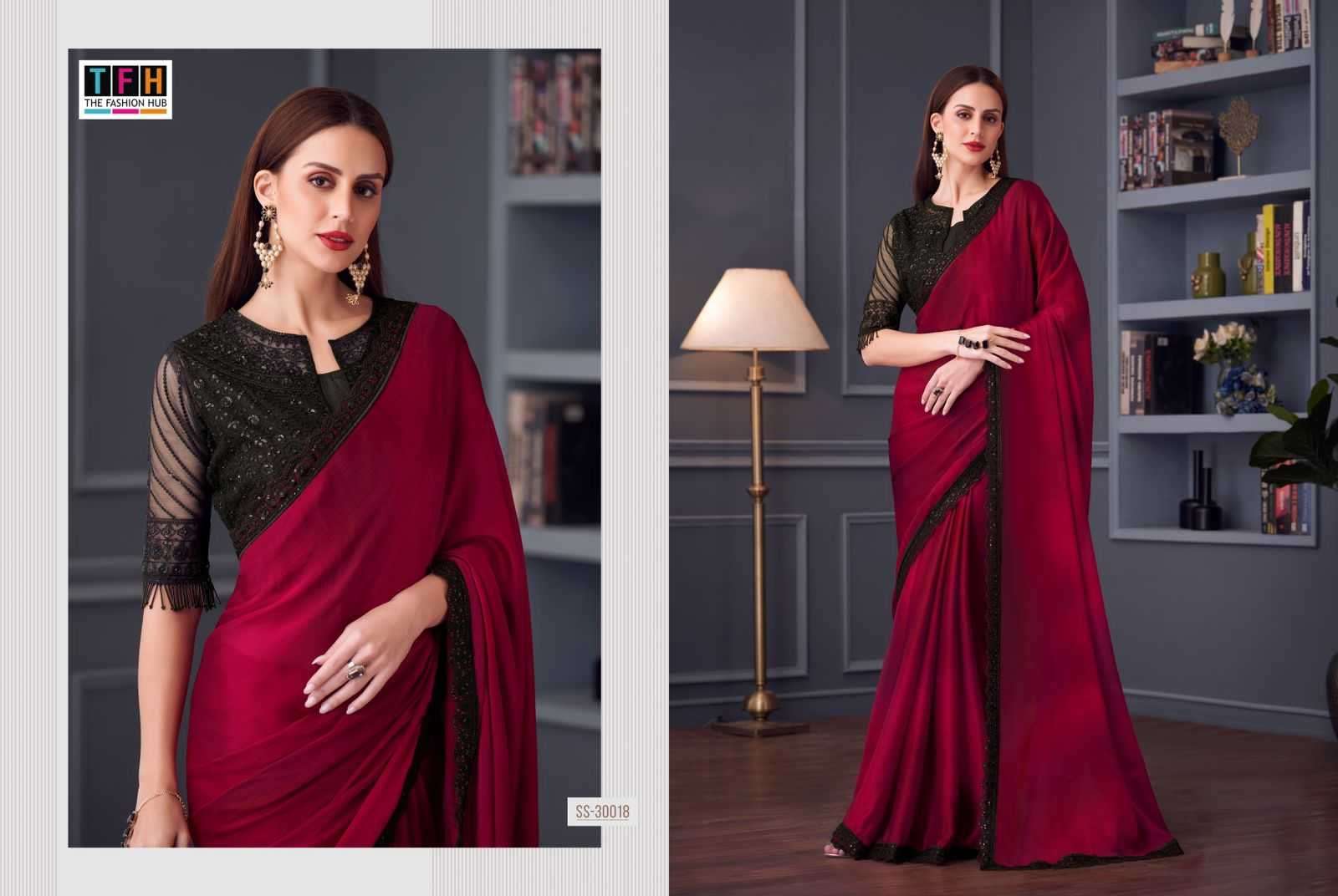 TFH PRESENTS SILVER SCREEN VOL-20 30001-30018 OCCASION WEAR FANCY SAREES CATALOG WHOLESALER AND EXPORTS 