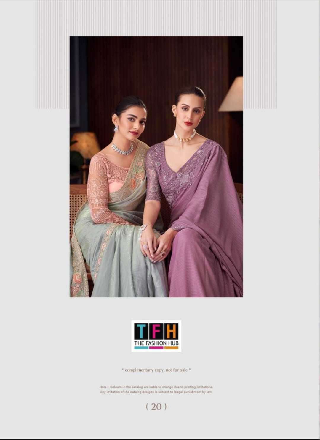 TFH PRESENTS SILVER SCREEN VOL-20 30001-30018 OCCASION WEAR FANCY SAREES CATALOG WHOLESALER AND EXPORTS 