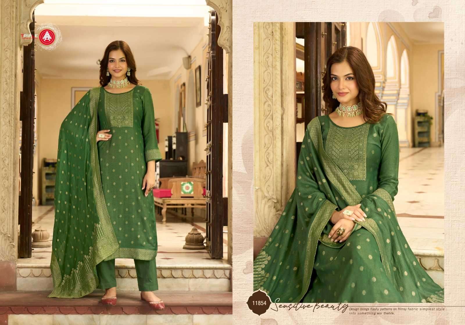 TRIPLE A PRESENTS ANJUM  VISCOSE PASHMINA WINTER SPECIAL CATALOG WHOLESALER AND EXPORTER IN SURAT