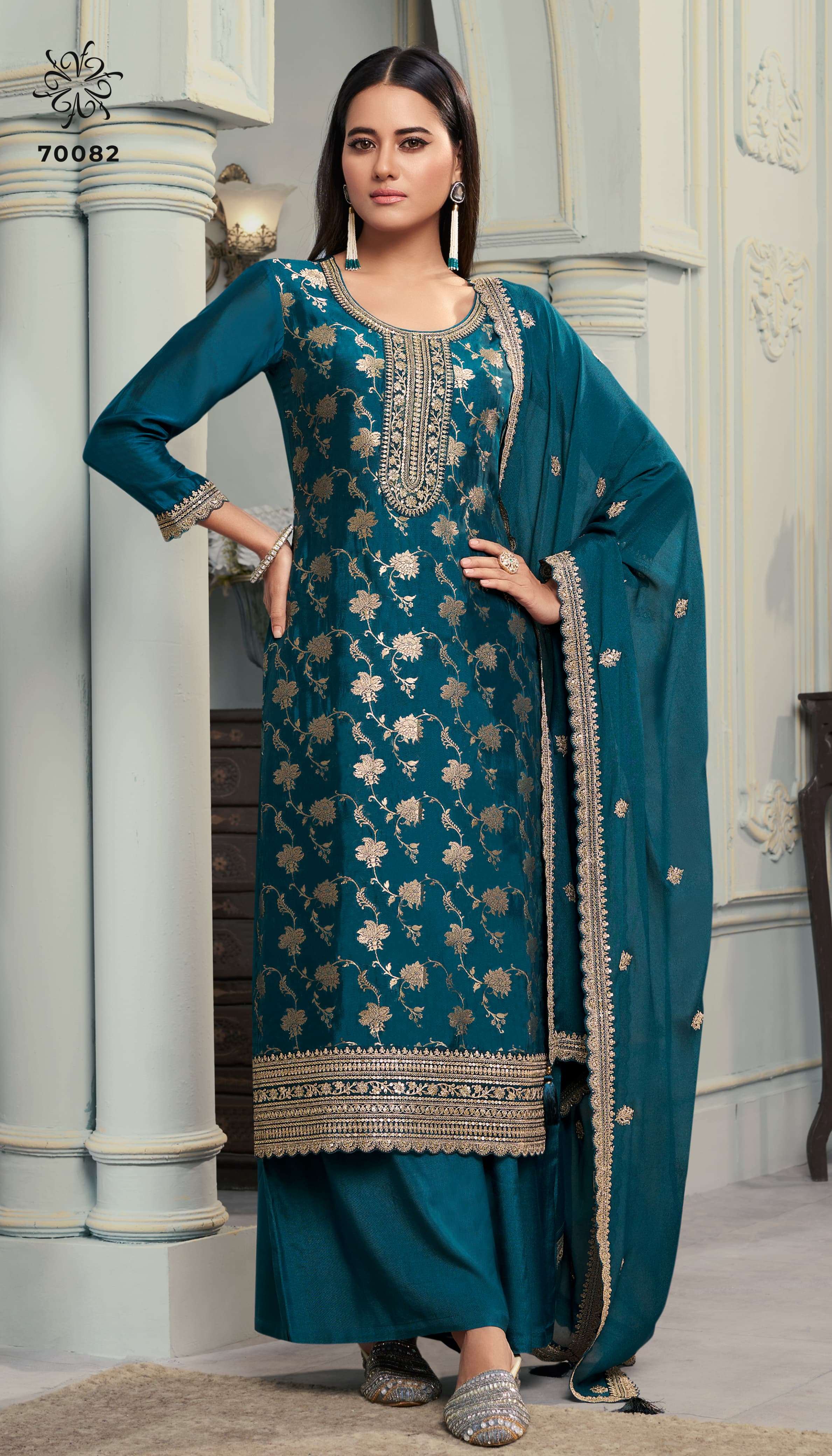 VINAY FASHION PRESENTS KULEESH SILKY VOL-2 DESIGNER SILK SALWAR SUITS CATALOG WHOLESALER AND EXPORTER IN SURAT