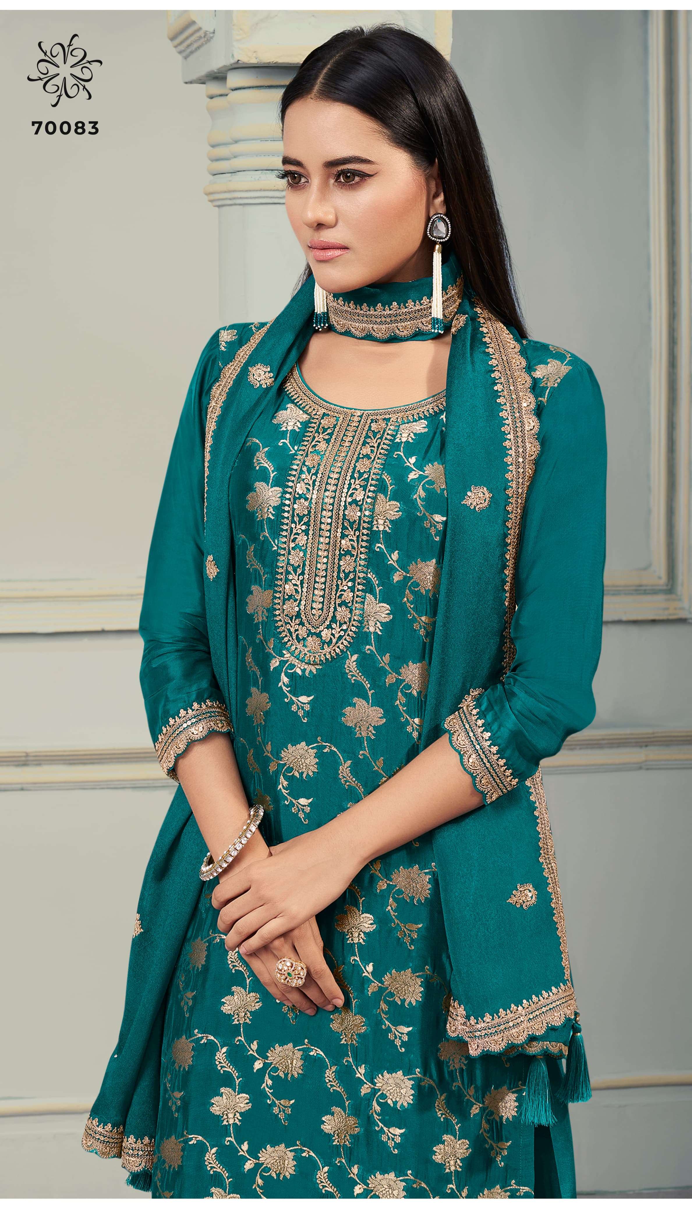 VINAY FASHION PRESENTS KULEESH SILKY VOL-2 DESIGNER SILK SALWAR SUITS CATALOG WHOLESALER AND EXPORTER IN SURAT