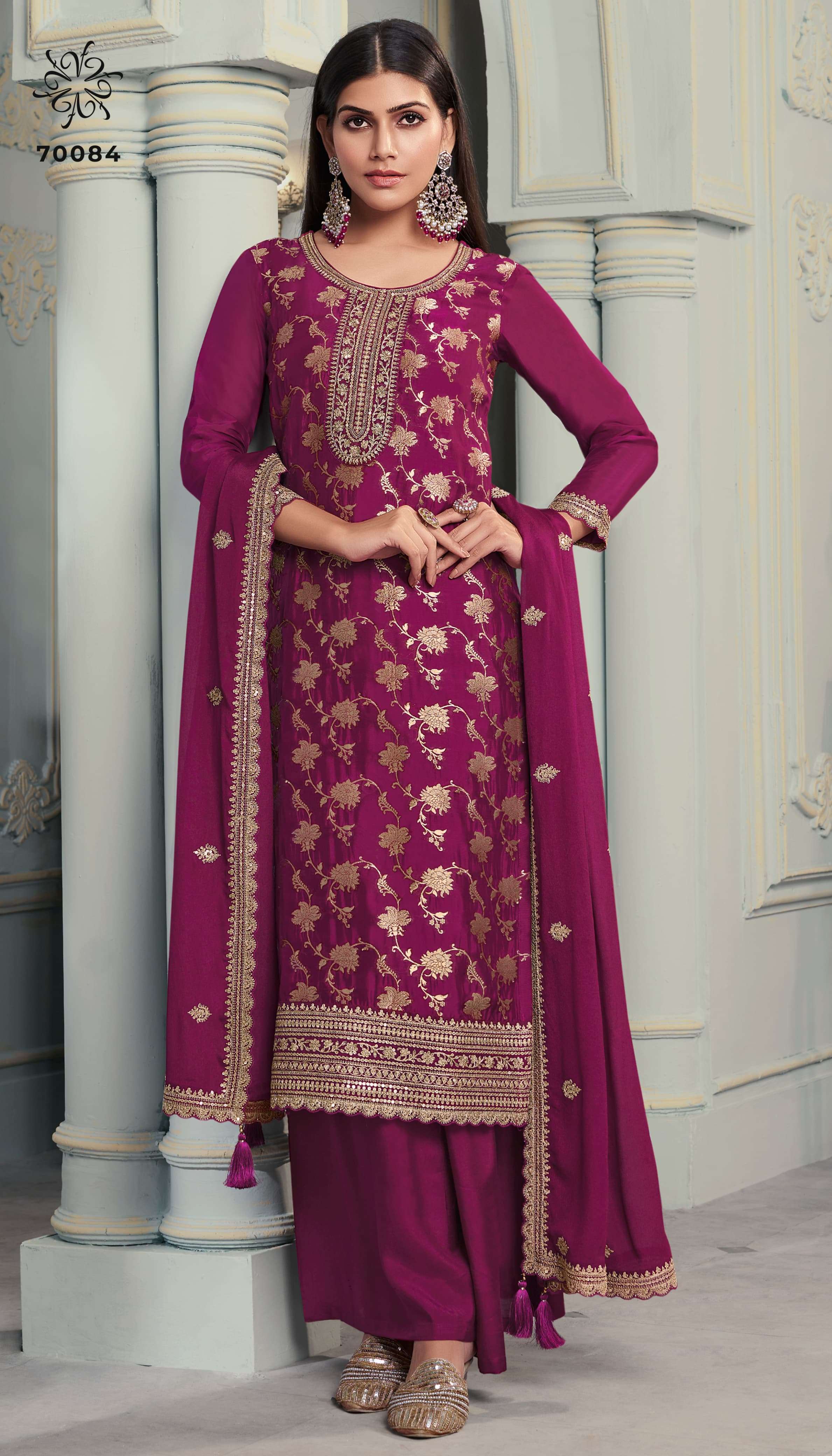 VINAY FASHION PRESENTS KULEESH SILKY VOL-2 DESIGNER SILK SALWAR SUITS CATALOG WHOLESALER AND EXPORTER IN SURAT