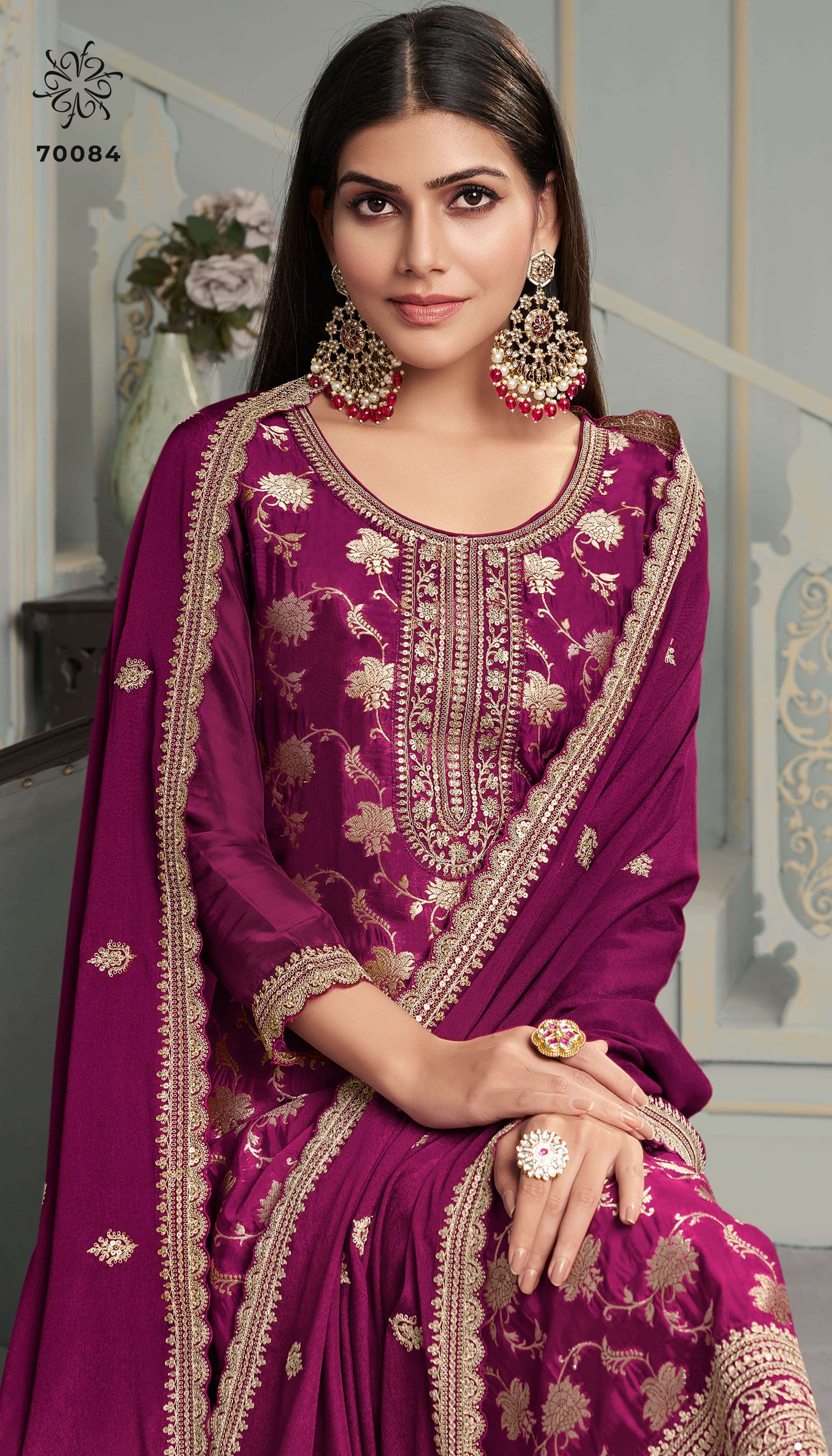 VINAY FASHION PRESENTS KULEESH SILKY VOL-2 DESIGNER SILK SALWAR SUITS CATALOG WHOLESALER AND EXPORTER IN SURAT