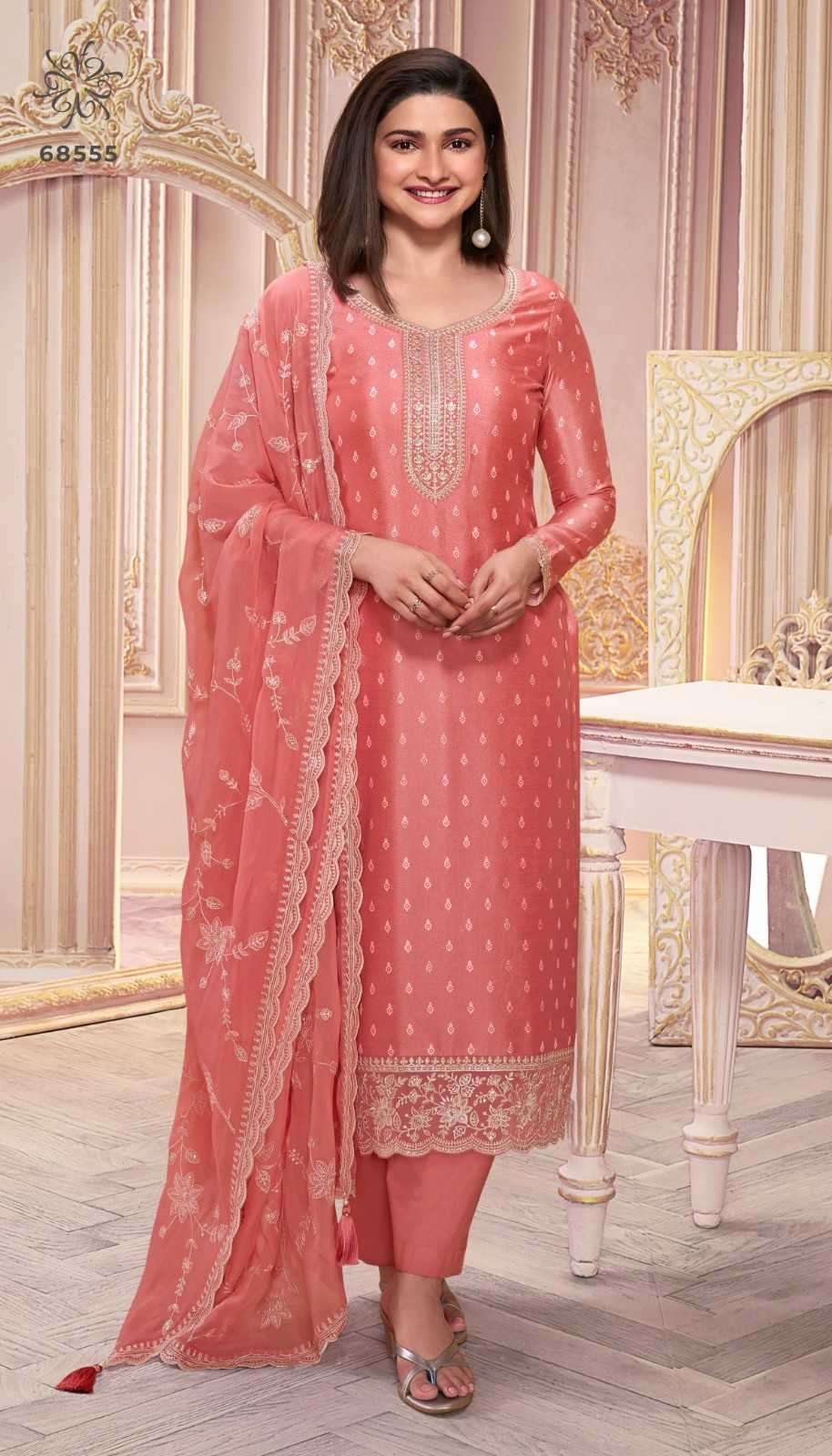 VINAY PRESENTS KULEESH PURVA HITLIST BEAUTIFUL PRINT THREAD EMBROIDERY GEORGETTE SUITS CATALOG WHOLESALER AND EXPORTER 
