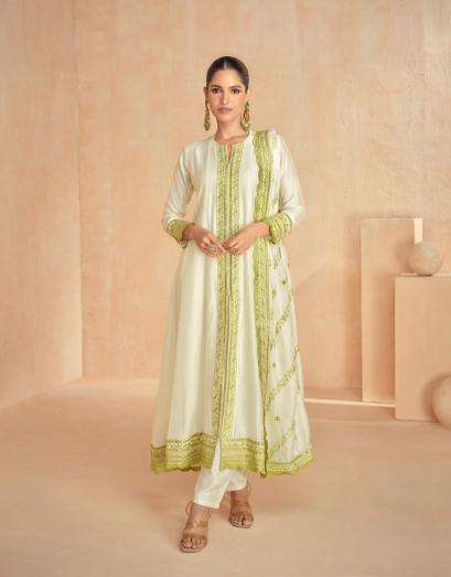 AASHIRWAD CREATION PRESENTS RUBAL SILK READYMADE TRADITIONAL WEAR 3PCS DRES CATALOG WHOLESALER AND EXPORTER 