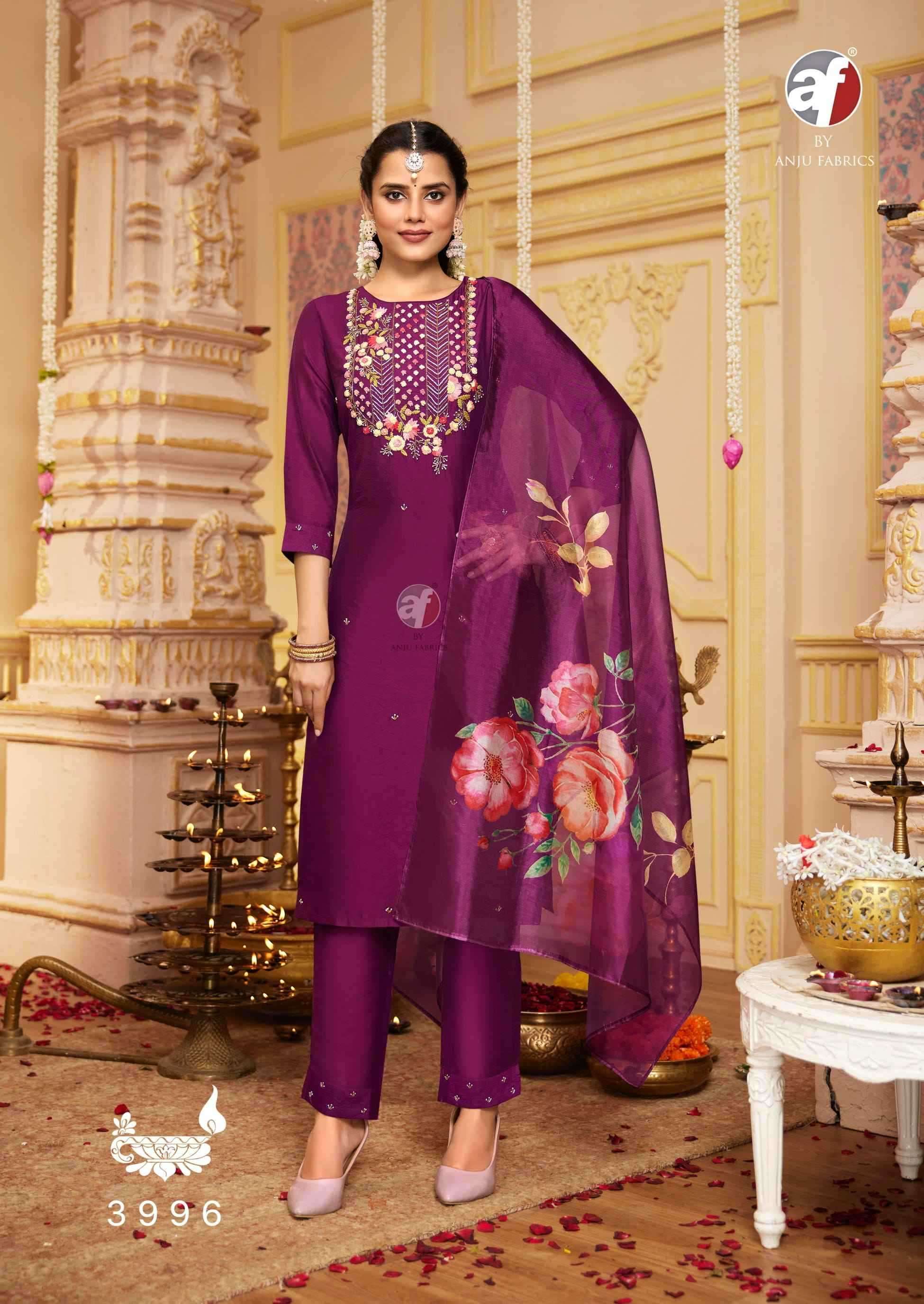 ANJU FABS PRESENTS SANGEET VOL-6 VISCOSE MODAL READYMADE PARTY WEAR PLUS SIZE SUITS CATALOG WHOLESALER AND EXPORTER 