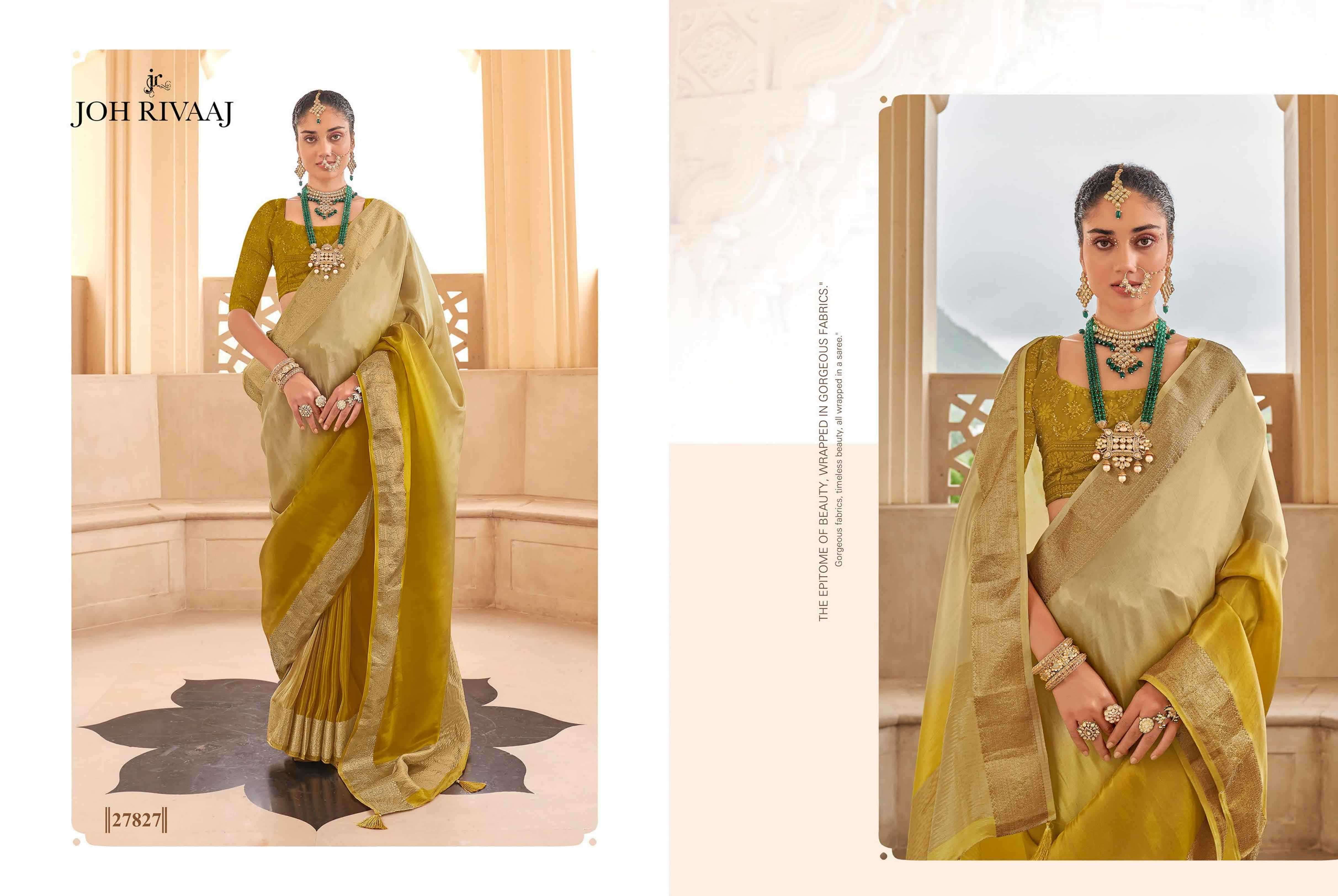 JOH RIVAAJ PRESENTS JAROKHA EXCLUSIVE SOFT SILK SAREE WITH LUCKNOWI WORK BLOUSE CATALOG WHOLESALER AND EXPORTER 